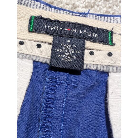 Tommy Hilfiger Shorts Womens Size 4 Blue Cotton Mid Rise Casual - Picture 2 of 5